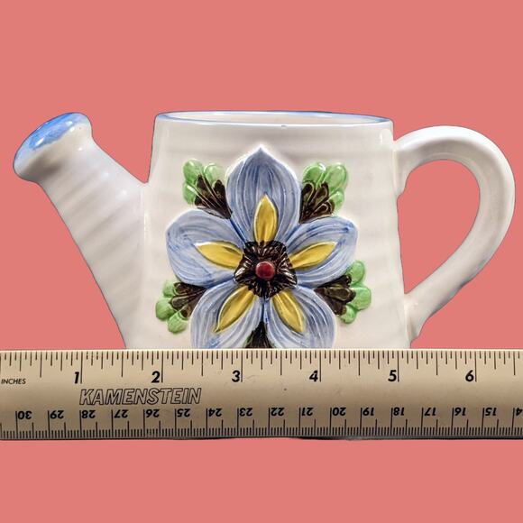 Vintage 1980s Watering Can Planter/Vase by Lefton's - Picture 5 of 5